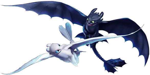  Howtotrainyourdragon Thehiddenworld Toothless Lightfury Night Fury And Light Fury Png Toothless Png