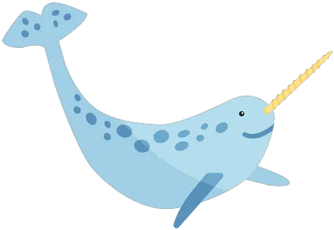  Narwhal Tusk Flipper Tail Flat Clip Art Png Narwhal Png