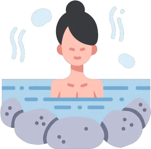  Onsen Japanese Hot Water Female Icon Onsen Png Relax Png