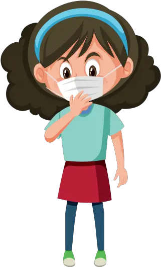  Coronavirus Girl Wearing Mask Png Stop Spreading The Virus Mask Png