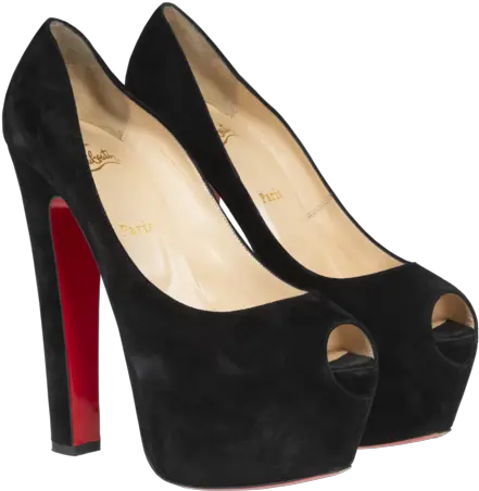  Peep Toe Heels Round Toe Png Christian Louboutins Logo