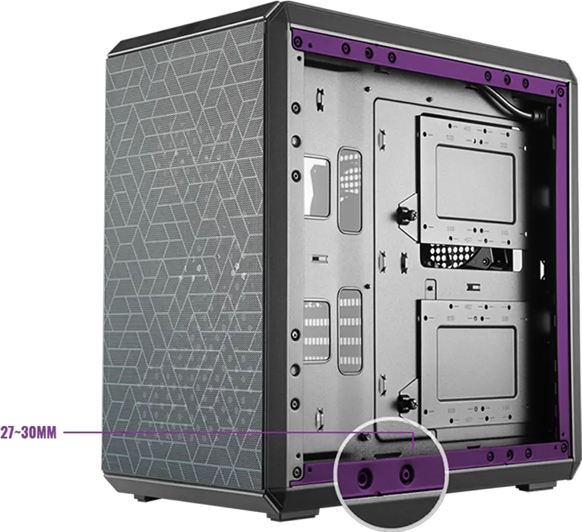  Masterbox Q500l Cooler Master Casing Cooler Master Masterbox Q500l Png Fan Icon On Computer Case