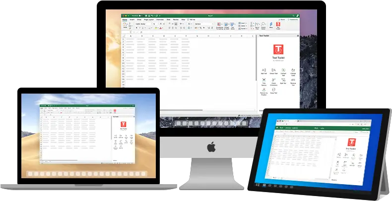  Text Tools For Excel Mac Trim Spaces Split Cells Office Equipment Png Excel Sort Icon