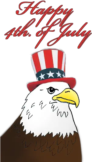  4th Of July Clipart Happy 4 Of July With Eagle Png Happy 4th Of July Png