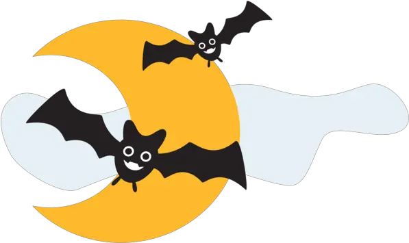  Halloween Bats And Moon For Fictional Character Png Bat Silhouette Png