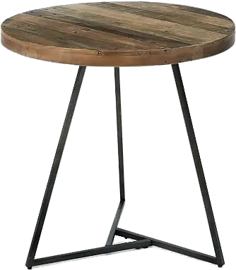  Reclaimed Wood Café Table Outdoor Table Png Cafe Table Png