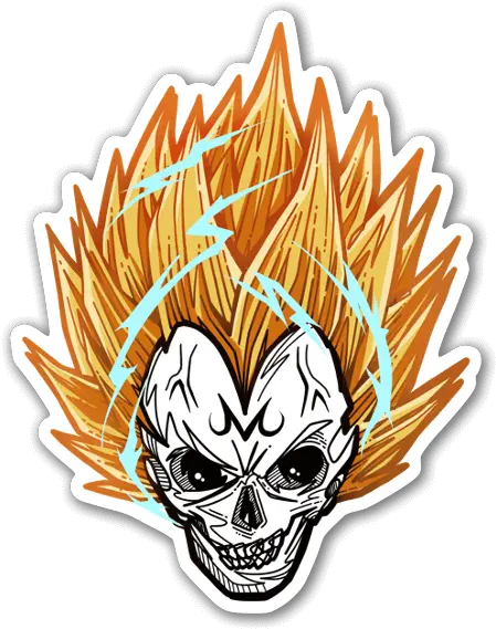  Skull Majin Vegeta Vegeta Skull Png Vegeta Logo