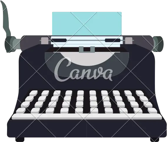  Write Machine Technology Retro Vintage Icon Vector Graphic Canva Png Vintage Vector Png