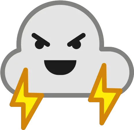  Angry Cloud Emoticon Smiley Thunder Cloud Icon Png Angry Thunder Cloud Png