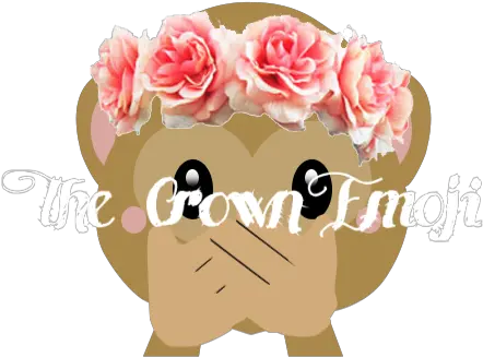  Flower Crown Monkey Emoji Flower Crown Png Monkey Emoji Png