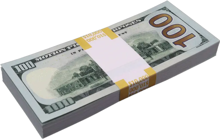  10000 Full Print New Series Stack Propmoneycom 10k Band Of Money Png Money Pile Png