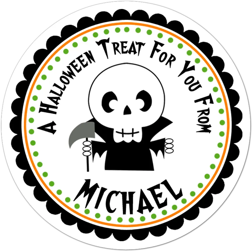  Grim Reaper Halloween Sticker Sticker Dia De Halloween Png Grim Reaper Logo