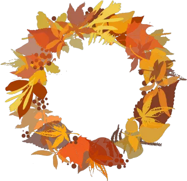  Fall Wreath Png Image Fall Leaf Wreath Png Fall Background Png