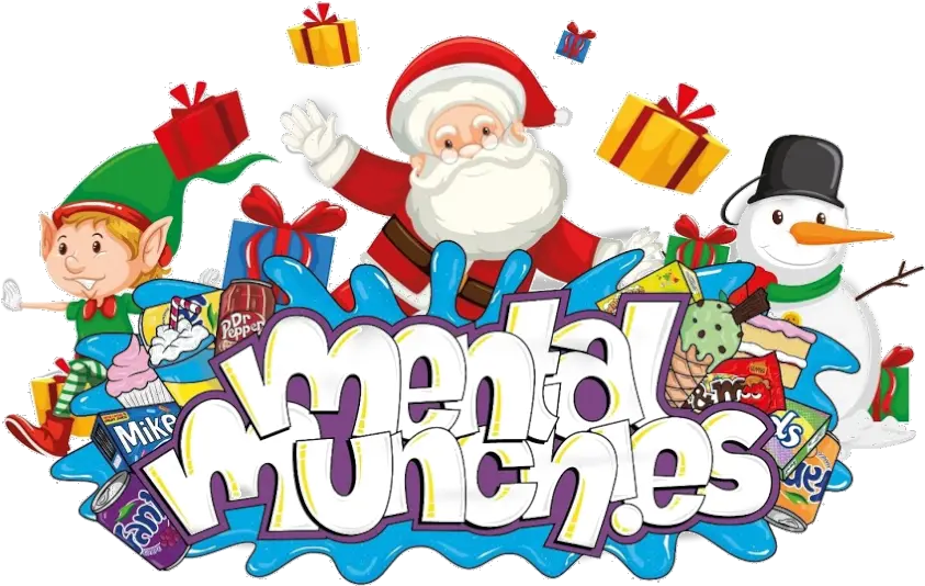  Mental Munchieschristmaslogo U2013 Mental Munchies Santa Claus Png Christmas Logo