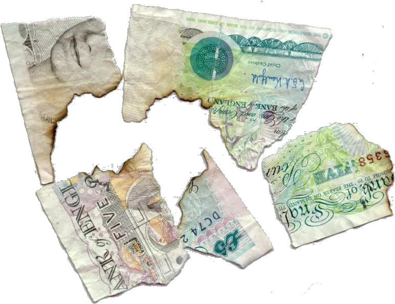  British Fiver Gbp5 Five Pound Note Crumpled Five Pound Note Png Money Gif Png