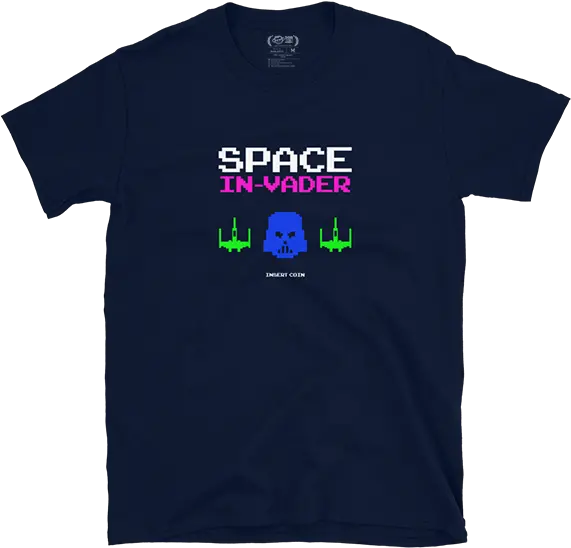  Space Invader Commes De Garcon Blue Shirt Png Space Invader Png