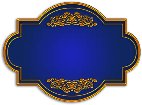  Download Blue Gold Title Board Emblem Png Board Png