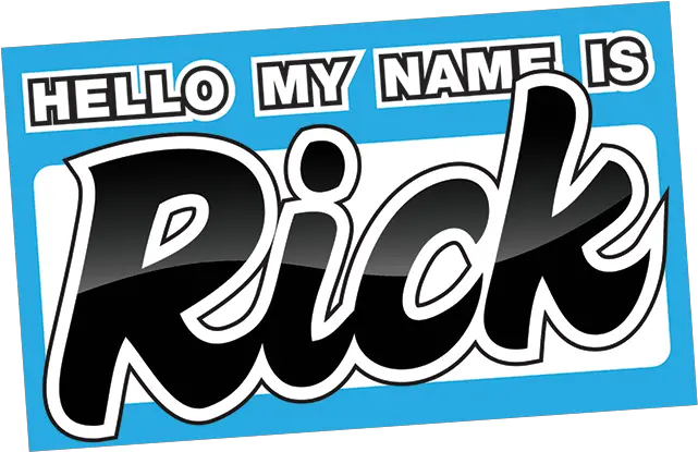  My Name Is Rick Dot Png Hello My Name Is Transparent