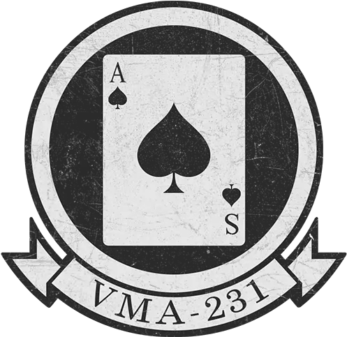  Decals New Authentic Until The 18th Of February Vma 231 Logo Png Ace Of Spades Icon