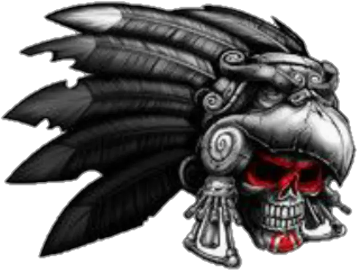  Indian Tattoo Draw Skull Warrior Png Eagle Feather Png