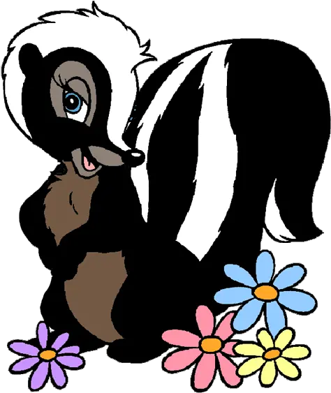  Skunk Clipart Free Flower The Skunk From Bambi Png Skunk Transparent