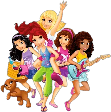  Lego Friends Having Fun Transparent Png Lego Friends Clipart Lego Transparent