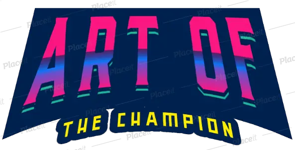  Art Of The Champion Horizontal Png Champion Logo Font