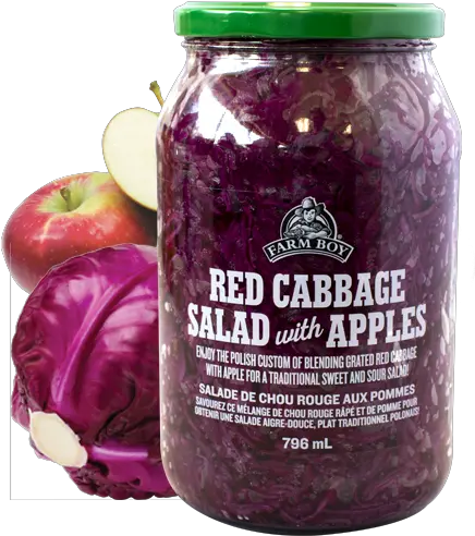  Farm Boy Red Cabbage Salad With Apples Red Cabbage Png Cabbage Png