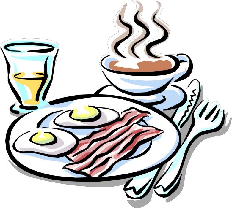  Bacon And Eggs Coffee Breakfast Buffet Clip Art Png Breakfast Clipart Png