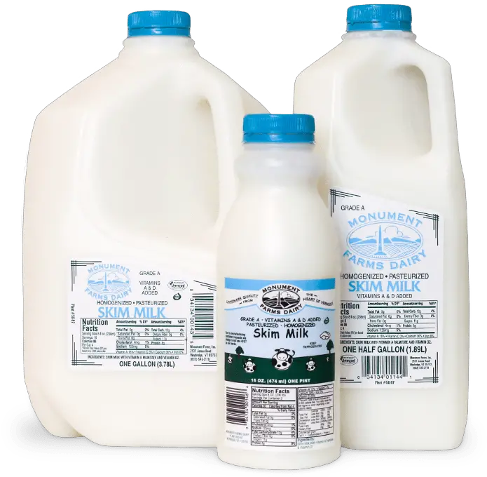  Local Skim Milk Monument Fresh Vermont Dairy Distributor Plastic Bottle Png Milk Jug Png