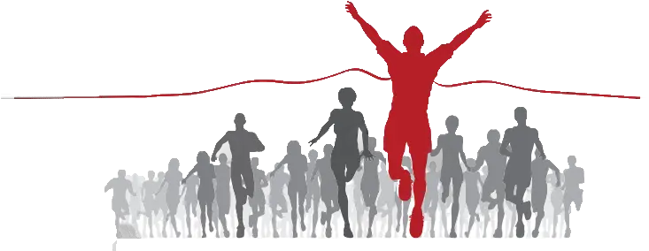  Download Hd Cheering Crowd Silhouette Png Finish Line Transparent Background Crowd Silhouette Png