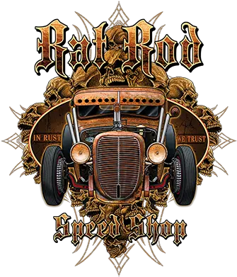  Rat Rod Speed Shop Png Vintage Hotrod Icon