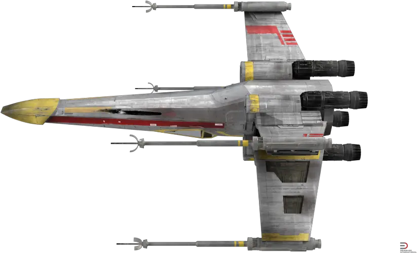  Download Star Wars X Wing Starfighter Yellow Royalty Free 3d Sukhoi Png X Wing Png