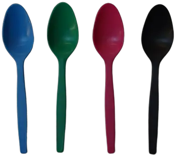  Coloured Biodegradable Spoons Plastic Png Plastic Spoon Png