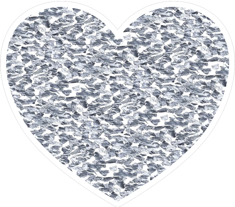  Heart Glitter Valentine Silver Glitter Heart Png Transparent Silver Glitter Png