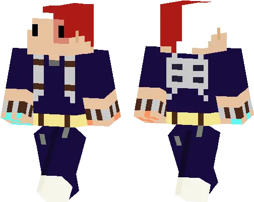  Todoroki Minecraft Pe Skins Illustration Png Todoroki Png