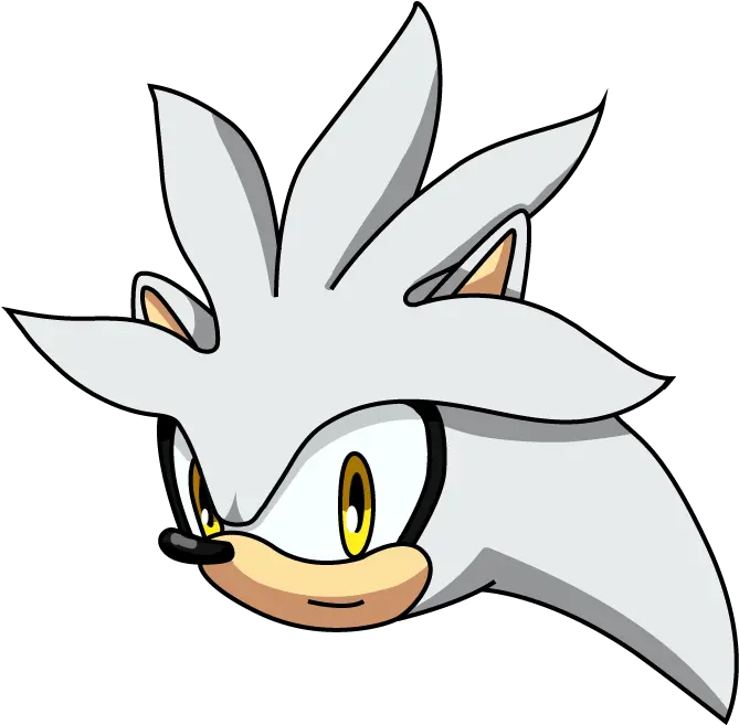  Silver Head Draw Silver The Hedgehog Head Png Silver The Hedgehog Png