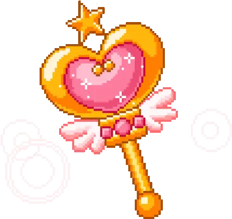  Love Messenger Key Angel Sticker Love Messenger Key Angel Transparent Sailor Moon Pixel Gif Png Love Icon Gif