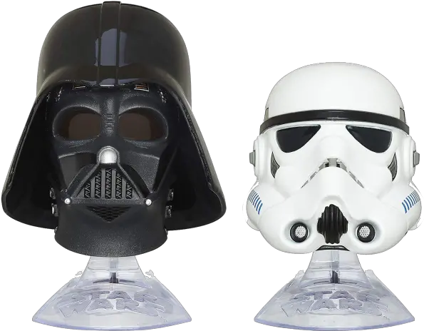  Star Wars Black Series Titanium Darth Vader And Stormtrooper Star Wars Dc Black Series Die Cast Helmet 2 Pack Png Darth Vader Helmet Png