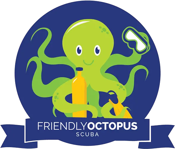  Friendly Octopus Scuba Logo Illustration Png Octopus Logo