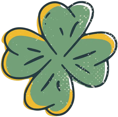  Four Leaf Clover Doodle Transparent Png U0026 Svg Vector Four Leaf Clover Transparemnt Doodle 4 Leaf Clover Icon