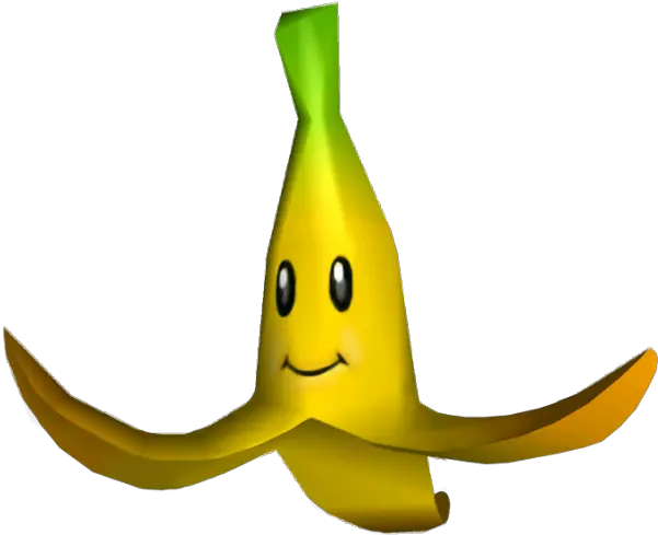  Banana Peel Transparent Background Images Png Mario Kart Double Dash Banana Banana Transparent Background