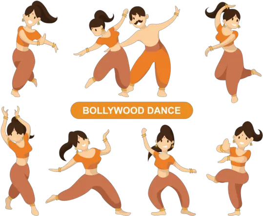  Download Indian Bollywood Dancing Vector Indian Wedding Bollywood Dancing Clip Art Png Dance Clipart Png