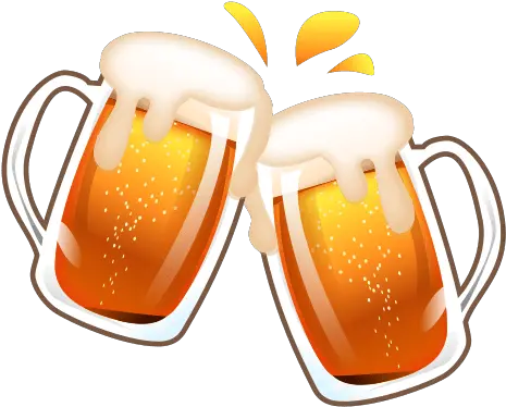  Download Emoticon Beer Smiley Symbol Emoji Free Png Beer Mugs Clinking Emojis Png