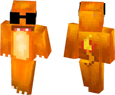  Download Secret Agent Charmander Minecraft Skin For Free Kindred Wolf Skin Minecraft Png Charmander Png