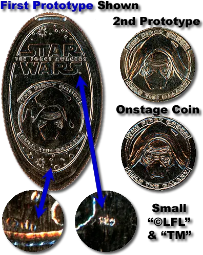  Prototype Star Wars Pressed Coins Kylo Ren Pressed Quarter Png Kylo Ren Icon