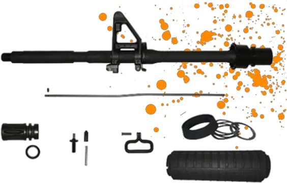  Del Ton Rifle Kits U0026 Ar 15 Rifles Gun Supplies Paint Splatter Png Transparent Rifle Png