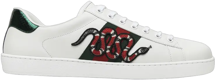  Gucci Ace Embroidered U0027snakeu0027 Gucci Snake Trainers Png Gucci Snake Png