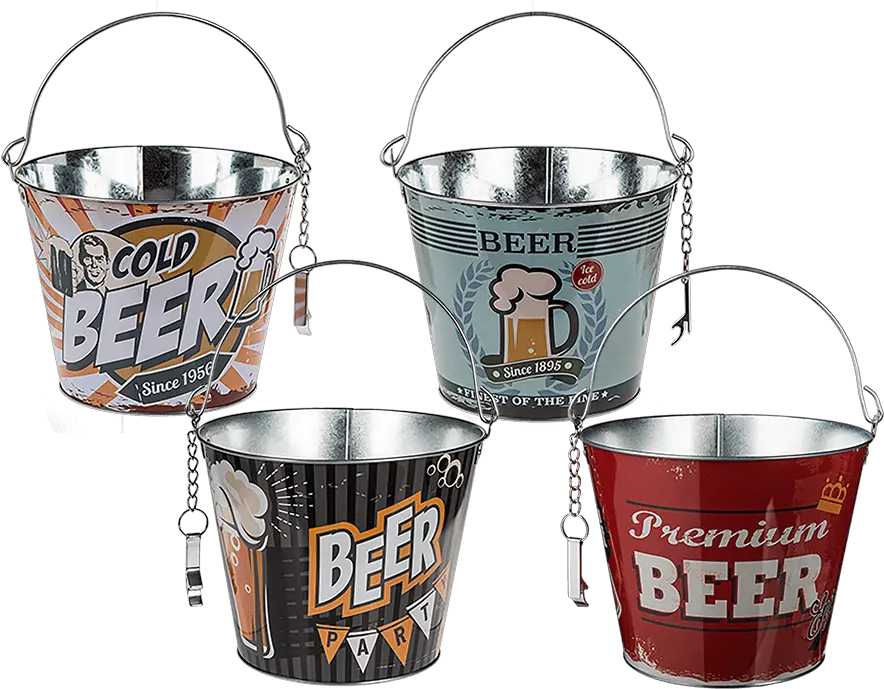  Download Beer Bucket Png Image With Cubos De Metal Para Bebidas Beer Bucket Png