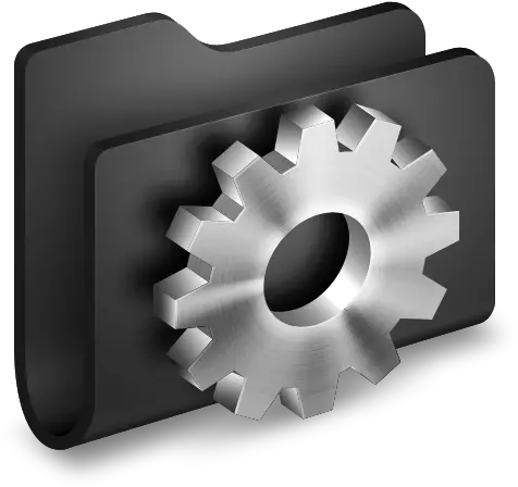  3d Folder Developer Black Icon Png Clipart Image Iconbugcom Gear Icon 3d Png 3d Png